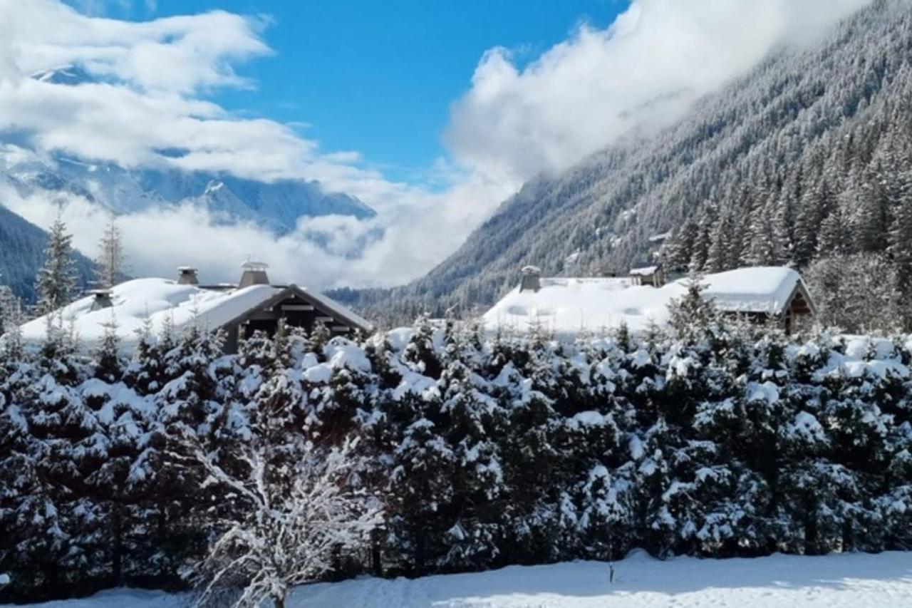Charming Apt With Swimming Pool In Argentiere Chamonix Kültér fotó