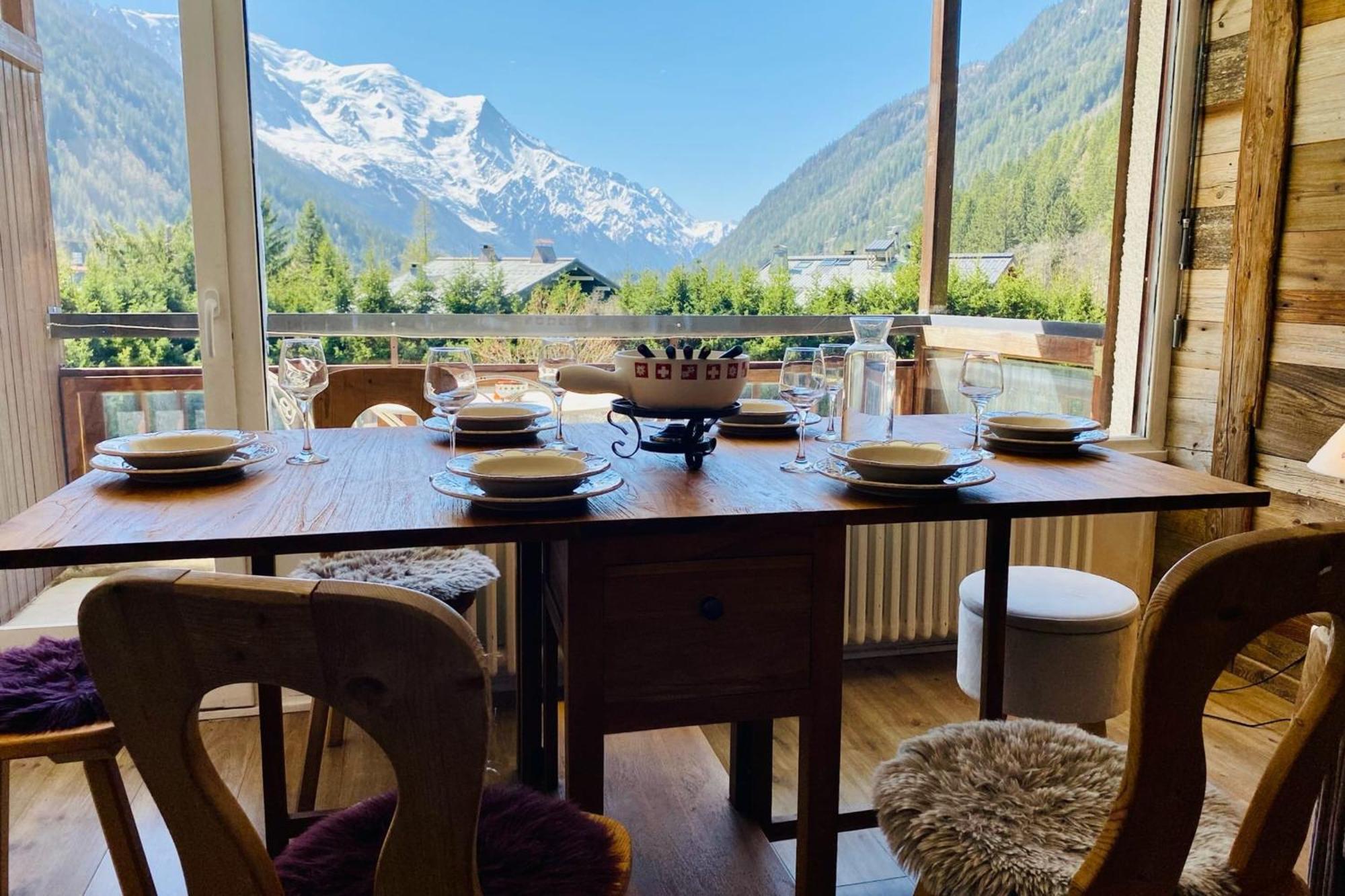Charming Apt With Swimming Pool In Argentiere Chamonix Kültér fotó